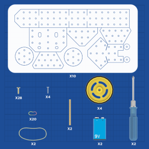 Pack escolar de repuestos para 10 Roboracers
